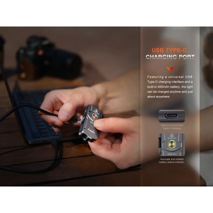 Fenix E03RV20BLU - Ladattava LED-taskulamppu LED/USB IP66 500 lm 30 h