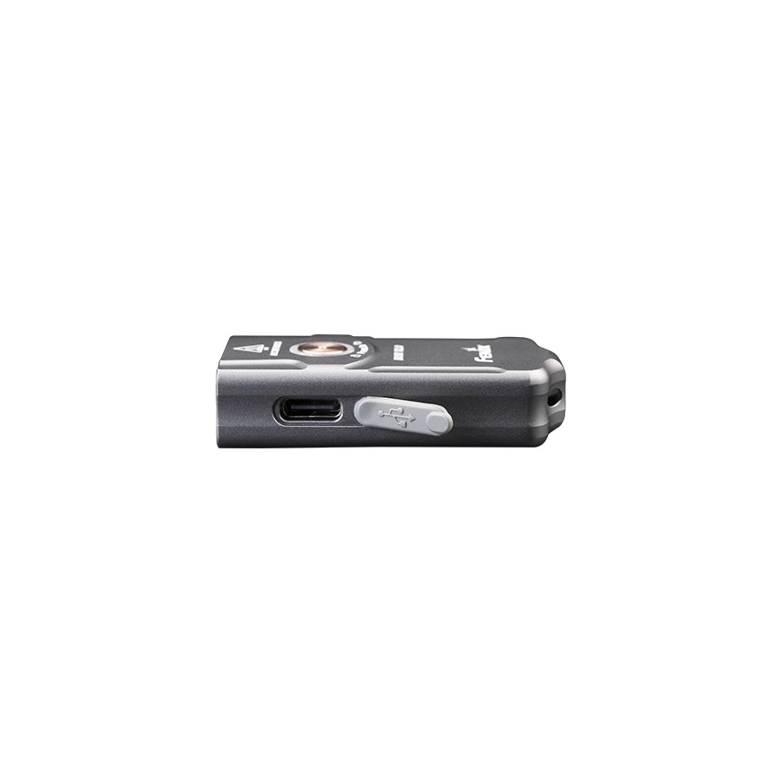 Fenix E03RV20GREY - Ladattava LED-taskulamppu LED/USB IP66 500 kiiltävä 30 h 400 mAh