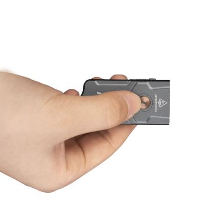 Fenix E03RV20GREY - Ladattava LED-taskulamppu LED/USB IP66 500 kiiltävä 30 h 400 mAh