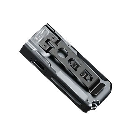 Fenix E06RGRY - LED Himmennettävä ladattava taskulamppu UV LED/USB IP66 700 kiiltävä 60 h harmaa