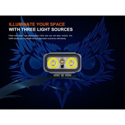 Fenix E06RTKS - LED Himmennettävä ladattava taskulamppu UV LED/USB IP66 700 lm 60 h 750 mAh turkoosi