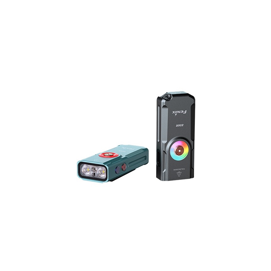 Fenix E06RTKS - LED Himmennettävä ladattava taskulamppu UV LED/USB IP66 700 lm 60 h 750 mAh turkoosi
