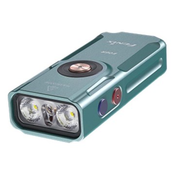 Fenix E06RTKS - LED Himmennettävä ladattava taskulamppu UV LED/USB IP66 700 kiiltävä 60 h turkoosi