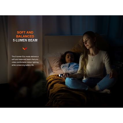 Fenix E28RV20 - LED Himmennettävä ladattava taskulamppu LED/USB/2xCR123A IP68 1700 kiiltävä 260 h 3400 mAh