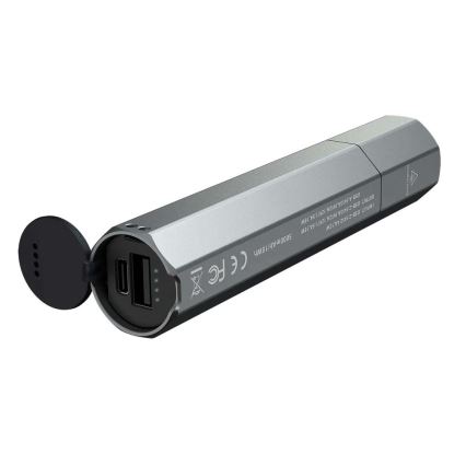 Fenix ECPBLCK - LED Ladattava taskulamppu virtapankilla USB IP68 1600 lm 504 h musta