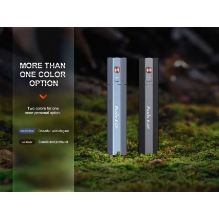 Fenix ECPBLUE - Ladattava LED-taskulamppu virtapankki USB IP68 1600 kiiltävä 504 h 5000 mAh sininen