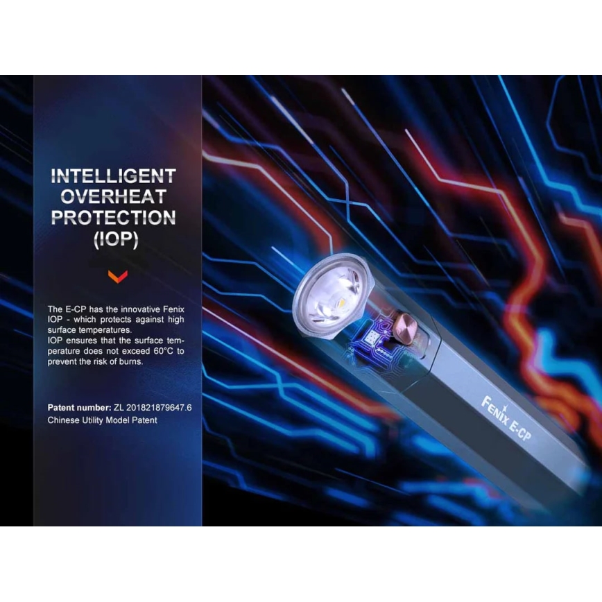 Fenix ECPBLUE - LED Ladattava taskulamppu virtapankilla USB IP68 1600 lm 504 h sininen