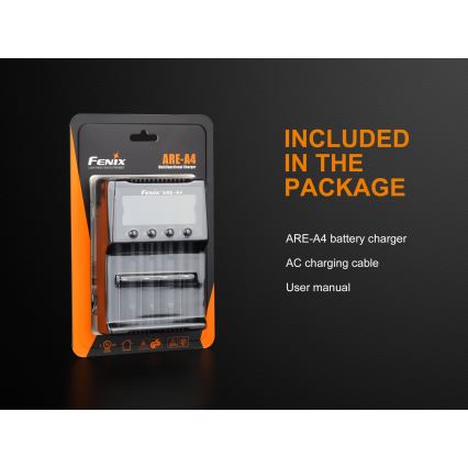 Fenix FENAREA4 - Akkulaturi 4xLi-ion/AAA/AA/C 5V