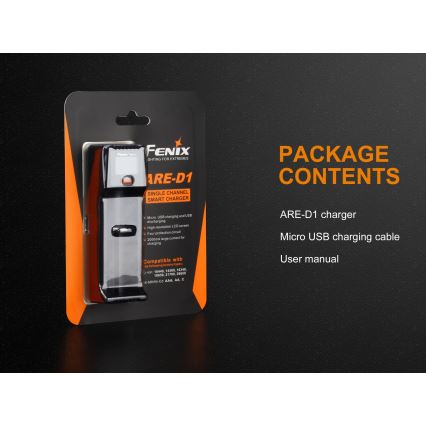 Fenix FENARED1 - Akkulaturi 1xLi-ion/AAA/AA/C 5V