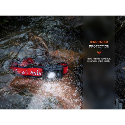 Fenix HL16V2BLK - LED Otsalamppu LED/3xAAA IP66 450 lm 200 h musta/oranssi