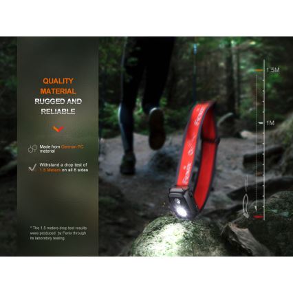 Fenix HL16V2PIN - LED Otsalamppu LED/3xAAA IP66 450 lm 200 h vaaleanpunainen