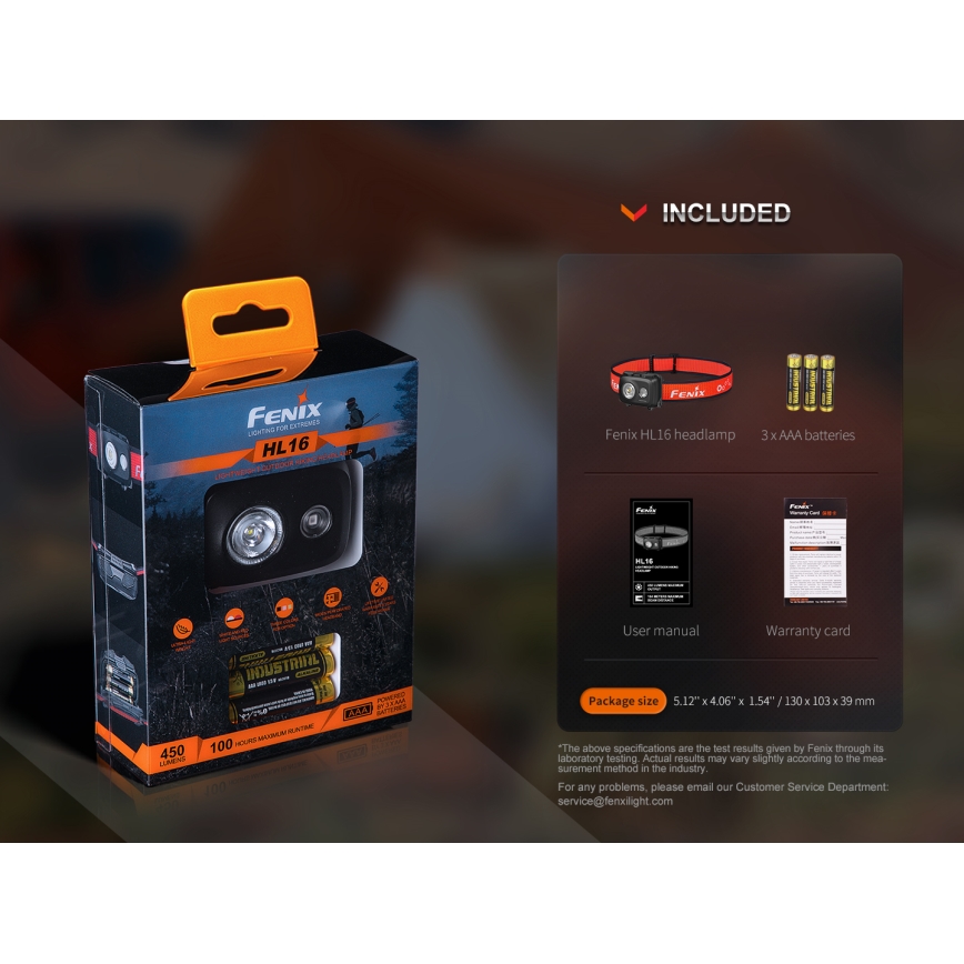 Fenix HL16V2PIN - LED Otsalamppu LED/3xAAA IP66 450 lm 200 h vaaleanpunainen