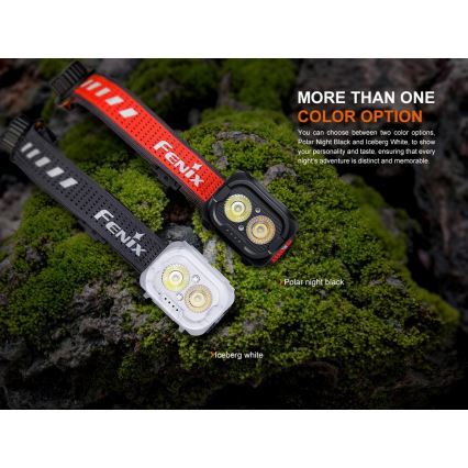 Fenix HL18RTV20BLC - LED Himmennettävä ladattava otsalamppu LED/USB IP66 800 lm 160 h musta/oranssi