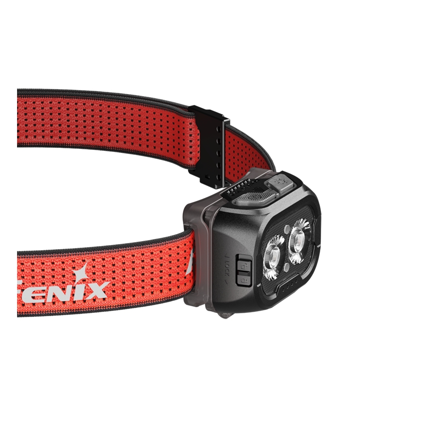 Fenix HL18RTV20BLC - LED Himmennettävä ladattava otsalamppu LED/USB IP66 800 lm 160 h musta/oranssi