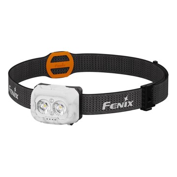 Fenix HL18RTV20WHT - LED Himmennettävä ladattava otsalamppu LED/USB IP66 800 kiiltävä 160 h valkoinen/musta