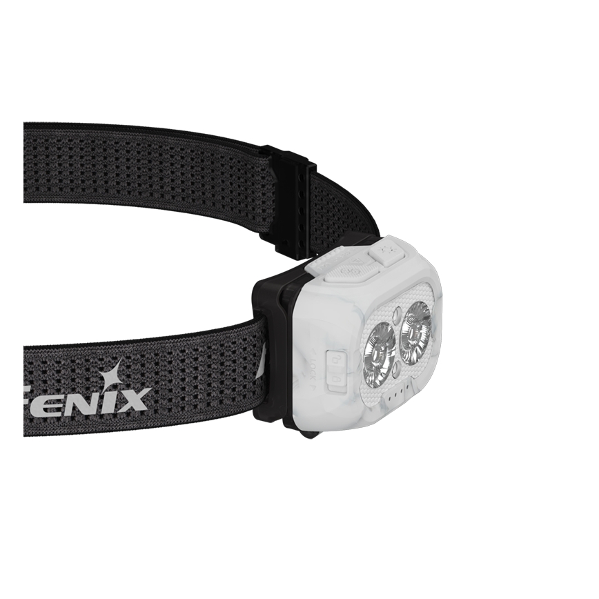 Fenix HL18RTV20WHT - LED Himmennettävä ladattava otsalamppu LED/USB IP66 800 kiiltävä 160 h valkoinen/musta