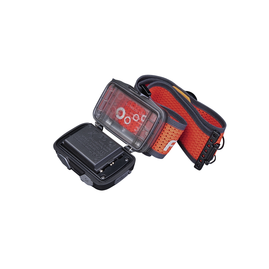 Fenix HL32RTBLCK - Ladattava LED-ajovalaisin LED/USB/3xAAA IP66 800 kiiltävä 300 h 1900 mAh musta/oranssi