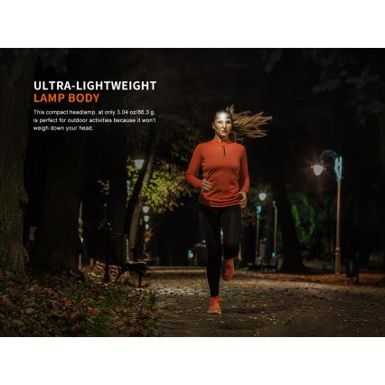 Fenix HM23V20 - LED Himmennettävä otsalamppu LED/1xAA IP68 300 lm 100 h