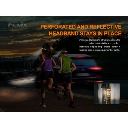 Fenix HM51RV20 - LED Ladattava otsalamppu 3xLED/1xCR123A IP68 700 lm 120 hrs