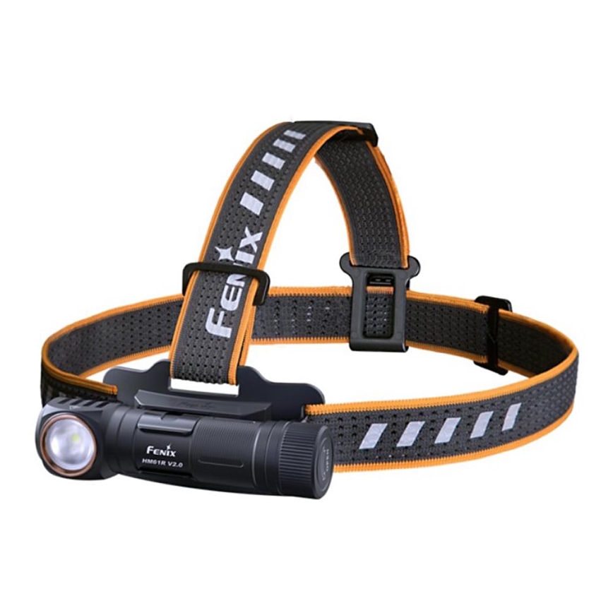 Fenix HM61RV20 - Ladattava LED-ajovalaisin LED/USB/2xCR123A IP68 1600 lm 300 h 3400 mAh