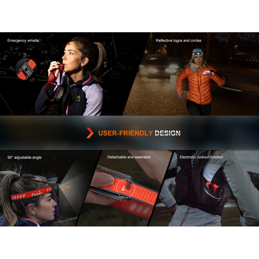 Fenix HM62TMGM - LED Himmennettävä ladattava otsalamppu LED/USB IP68 1200 lm 280 h