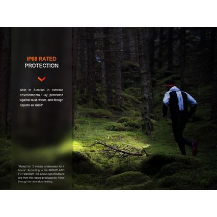 Fenix HM62TMGM - LED Himmennettävä ladattava otsalamppu LED/USB IP68 1200 lm 280 h