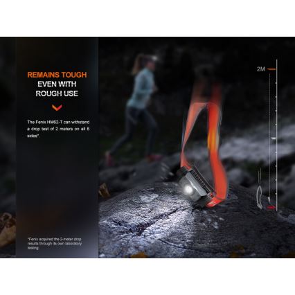 Fenix HM62TMGM - LED Himmennettävä ladattava otsalamppu LED/USB IP68 1200 lm 280 h