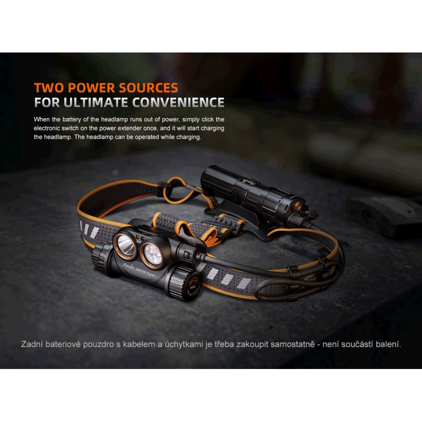 Fenix HM75RTOPAZ - LED Himmennettävä ladattava otsalamppu LED/USB IP68 1600 lm 210 h