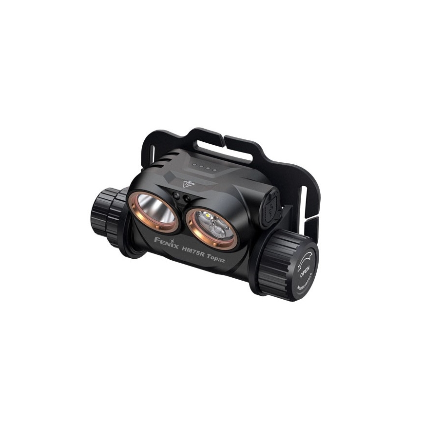 Fenix HM75RTOPAZ - LED Himmennettävä ladattava otsalamppu LED/USB IP68 1600 lm 210 h
