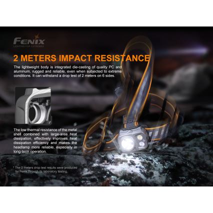 Fenix HP16R1250 - Ladattava LED-ajovalaisin 3xLED/USB 4xAA IP66 1250 lm 600 h 3000 mAh