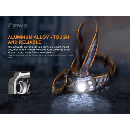 Fenix HP25RV20 - LED Himmennettävä rechargeable headlamp 3xLED/1x21700 IP66 1600 lm 800 h
