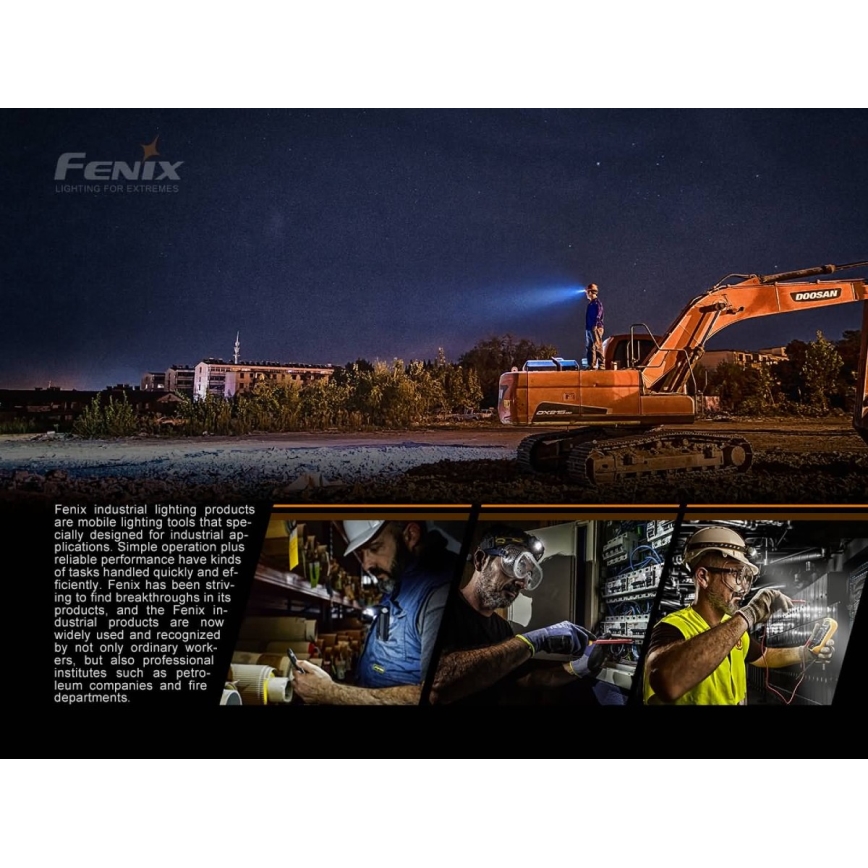 Fenix HP25RV20 - LED Himmennettävä rechargeable headlamp 3xLED/1x21700 IP66 1600 lm 800 h