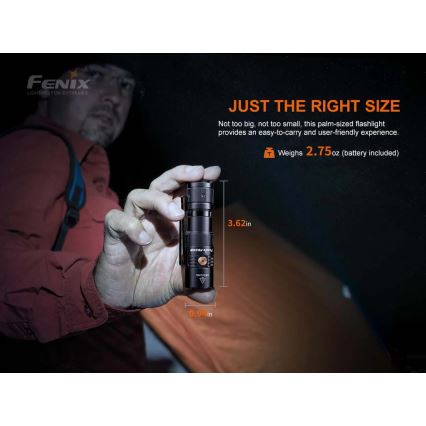 Fenix PD25R - Ladattava LED-taskulamppu LED/USB/1xCR123A IP68 800 lm 70 h 700 mAh