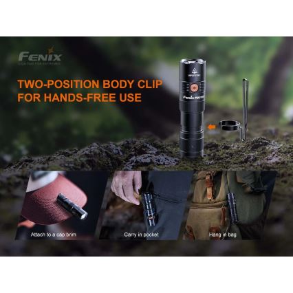 Fenix PD25R - Ladattava LED-taskulamppu LED/USB/1xCR123A IP68 800 lm 70 h 700 mAh