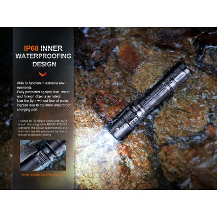 Fenix PD35R - Ladattava LED-taskulamppu LED/USB/2xCR123A IP68 1700 lm 100 h 3400 mAh