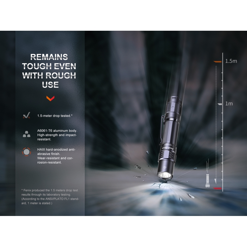 Fenix PD35R - Ladattava LED-taskulamppu LED/USB/2xCR123A IP68 1700 lm 100 h 3400 mAh