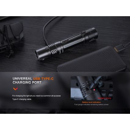 Fenix PD36RPRO - LED Taktinen ladattava taskulamppu LED/USB IP68 2800 lm 42 h