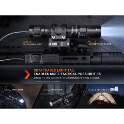 Fenix PD36RPRO - LED Taktinen ladattava taskulamppu LED/USB IP68 2800 lm 42 h