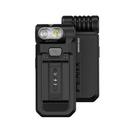 Fenix SW05RREDBLC - LED Himmennettävä ladattava taskulamppu LED/USB IPX6 150 lm 49 h musta
