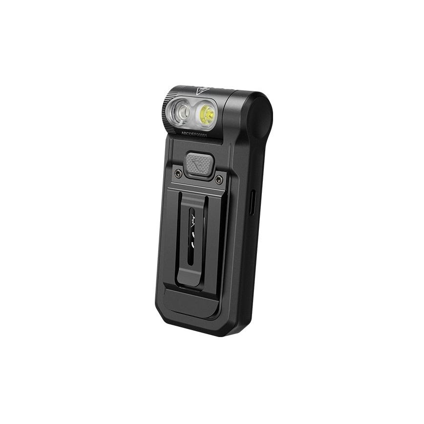Fenix SW05RREDBLC - LED Himmennettävä ladattava taskulamppu LED/USB IPX6 150 lm 49 h musta