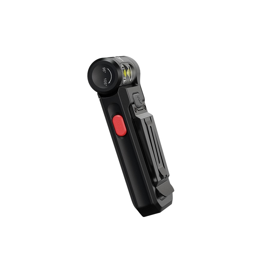 Fenix SW05RREDBLC - LED Himmennettävä ladattava taskulamppu LED/USB IPX6 150 lm 49 h musta
