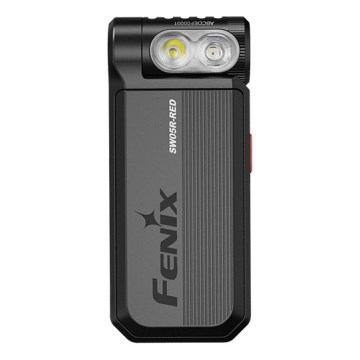 Fenix SW05RREDBLC - LED Himmennettävä ladattava taskulamppu LED/USB IPX6 150 lm 49 h musta