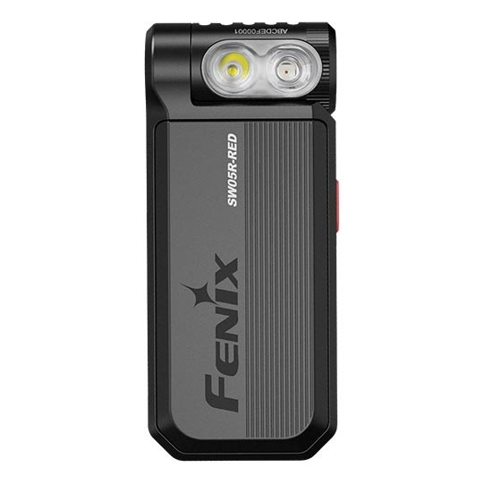 Fenix SW05RREDBLC - LED Himmennettävä ladattava taskulamppu LED/USB IPX6 150 lm 49 h musta