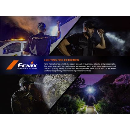 Fenix SW05RUVBLC - LED Himmennettävä ladattava taskulamppu LED/USB IPX6 150 lm 49 h musta