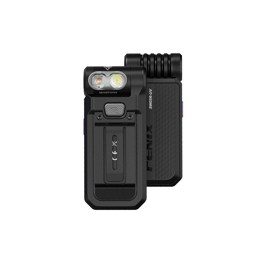 Fenix SW05RUVBLC - LED Himmennettävä ladattava taskulamppu LED/USB IPX6 150 lm 49 h musta