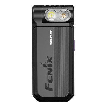 Fenix SW05RUVBLC - LED Himmennettävä ladattava taskulamppu LED/USB IPX6 150 lm 49 h musta