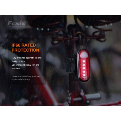 Fenix ​​BC05RV20 - LED Ladattava polkupyörän taskulamppu LED/USB IP66 15 lm 120 h