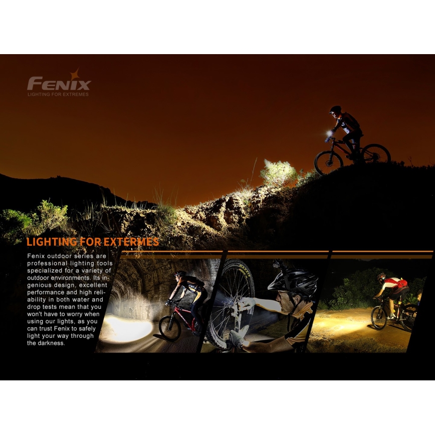 Fenix ​​BC05RV20 - LED Ladattava polkupyörän taskulamppu LED/USB IP66 15 lm 120 h