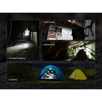 Fenix ​​E09R - LED Ladattava taskulamppu LED/USB IP68 600 lm 70 tuntia