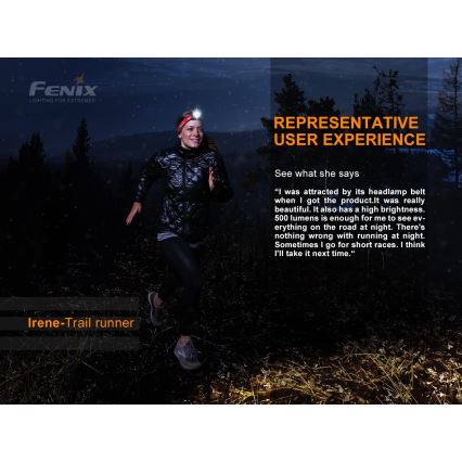 Fenix ​​HL18RTRAIL - LED Ladattava otsalamppu LED/3xAAA IP66 500 lm 300 h